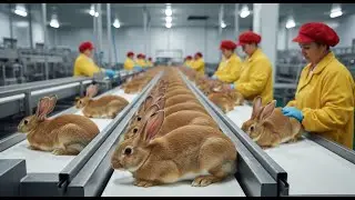 Inside the Rabbit Fur Factory &ndash; How Fur is Processed for Fashion and Accessories (Full Process)