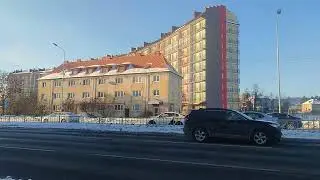 День. Калининград. Февраль. Гололед. 