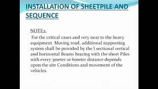 method statement sheet piling works - Civil Engineering