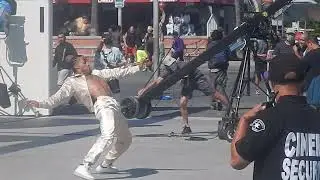 Music Video filming @ Venice Beach handball courts! Dancers BTS Hollywood cinema Tinseltown dancing