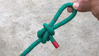 Easiest Way To Tie A World Strongest Rescue Loop Knot In The Case Of Emergency 👌