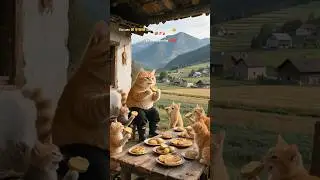 The cats 🐱🐈😺😸 cooked  a delicious 😋 food with potatoes#cats #potatorecipe #potato