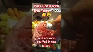 Red Wine Pork Roast 🍷👀😋🤤 #shorts #cooking #food #yummy #roast