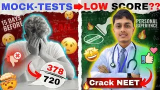 How I increased my Mock-test marks in last 15 Days? 🔥 350 to 600+ | #neet2024 🎯