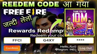 FREE FIRE REDEEM CODE TODAY FF REWORD FREE FIRE INDIA OFFICIAL 10MILLION REDEEM CODE 10 NOVEMBER