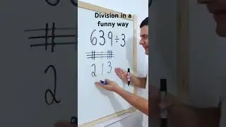 Division in a funny way. #education#maths#integers #naturalnumbers#school#exam #mathematics#division