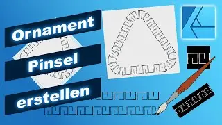 Ornament-Pinsel Brushes erstellen in Affinity Designer Tutorial deutsch