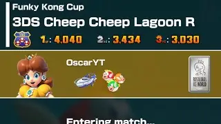 Mario kart tour Daisy 3Ds Cheep cheep lagoon R (funky Kong cup)(space tour 2026)