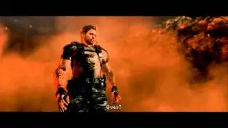 HD Resident Evil 5 : Wesker Midnight with his M500 in The Final Curtain Cutscene