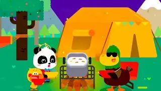 Baby Bus Camping Adventure Cartoon for Kids | Fun Campfire Cooking 🏕️ | ⛺ ⛺ Tent Party | #kidsfamily