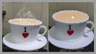 Coffee mug cake decoration Easy Cake For Beginners / #cake #cakerecipe #adnancaker #coffeelover