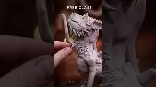 Free Sculpting Class / How to sculpt a Dragon - Now live #freeclass #howto #sculpting #dragon