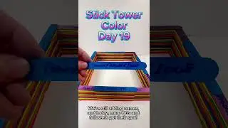Epic Stick Tower in color #StickTowerColor #EpicBuild #YouTubeChallenge #CommentToJoin #asmr