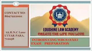 WBCS (Exe) Examination preparation|| Edushine Law Academy|| Introducing new course