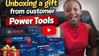 Unboxing a Gift from one of our Clients- power tools 