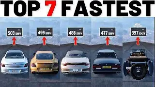 TOP 7 FASTEST BENTLEY CARS IN FORZA HORIZON 5 | Downhill Top Speed