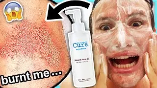 I tried CURE NATURAL AQUA GEL for TWO WEEKS!! (literally melted my skin)