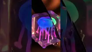 Neon Jellyfish Cut ASMR #NeonASMR #JellyfishASMR #8KASMR #relaxing #crushingtime #oddlysatisfying