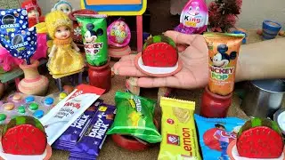 Miniature top forward watermelon cake | Tiny cake | Miniature food village
