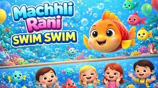 Machhli Rani Swim Swim 🐟 | Cute Fish Song for Kids | Fun Rhymes & Baby Songs