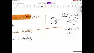Complex Variable(MAT 215), BRACU, Lecture 12: Singularities and their classification