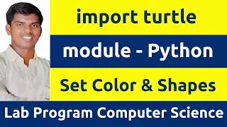 To set background color and draw a circle using turtle module using Python Program