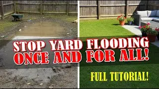 Easy DIY Yard Drainage System to Dry Up Your Yard: FULL Tutorial