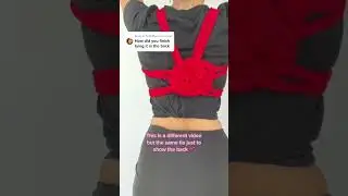 Showing the back! 🪢 #shibariselftie #shibariart #shortsvideo #spicy #ropwbunny #shibari