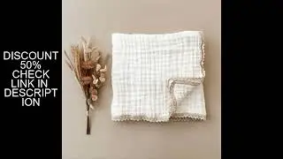 6 Layers Bamboo Cotton Baby Receiving Blanket Infant Kids Swaddle Wrap Blanket Sleeping Warm Quilt B