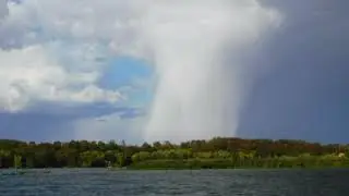 Fall Colors, Clouds, An Awesome Rain Shaft And Starved Rock Utica Illinois