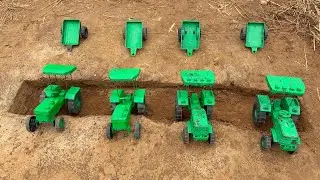 The tractors were pulled out of the pit.#190