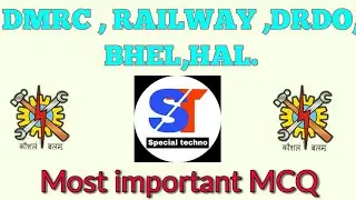 DMRC ||  RAILWAY ||HAL || ISRO || BHEL || DRDO || All Technical Exams MCQ
