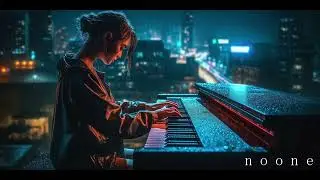 Rainy Cyberpunk Piano Mix | Dark Ambient Music with a Touch of Noir