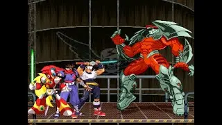 Hayato, Strider Hiryu & Zero vs Vegatron (Bison Robot)