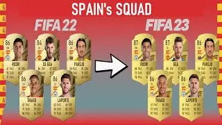 Spain squad evolution from FIFA 22 to FIFA 23 | FUT Cards