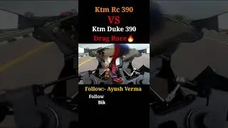 Ktm Rc390 VS Duke 390 Drag Race🔥 | Bike Riding68#Shorts#Viral#Rc390VsDuke390#DragRace#Motorcycles
