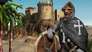 Stronghold Crusader DE - Historical Campaign - Barons' Crusade - Full Gameplay [Very Hard]