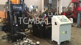 automatic metal chips iron ore fines briquette machine parts