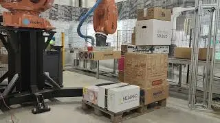 RobotStackr - live robotic mixed case palletizing of unknown boxes