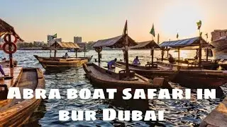 Abra boat ride in bur dubai
