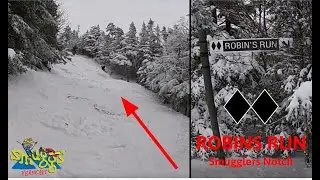Robins Run - FULL DOUBLE BLACK RUN, Smugglers Notch VT