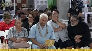 REV. DEACON TOILOLO IOSEFO TOILOLO'S CELEBRATION OF LIFE...PAVA'IA'I VILLAGE...ARRIVAL SERVICE..