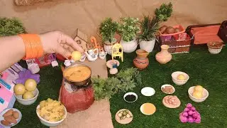 Miniature lemon 🍋 Rice 🌾 Indian food key | Mini melas | Miniature Rice recipe | lemon rice recipe