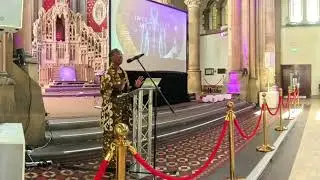 Dr Rosemary Nyabadza speaking at the Integrative Health Conference, Gorton Monastery, July 2024