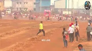 OPEN SEMI -4 Shivshambhu Kesari 2026 - Grand Open Bullock Cart Competition | MIDC Ground Koregaon, Satara | MSLIVE12
