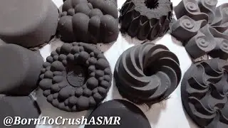 Black & Gray Baking Soda Crushing | Mass Crush | Oddly Satisfying | Relaxing | ASMR Baking Soda |
