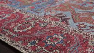 Loloi Loren Lq-10 Blue - Red Area Rug