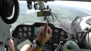 Helicopter ride with a little action