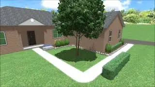 Simple Front Yard Landscaping - Pyramidal Boxwood - Slab Stone - Flowering Shrubs