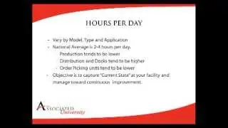 Fleet Optimization:  Lift Truck Utilization